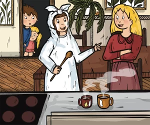 Pohádkový adventní kalendář - ilustrace sv. Lucie